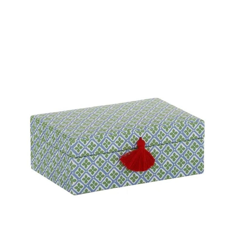 Coast To Coast: Stella Jewellery Box 7x10x5cm Blue/Grn