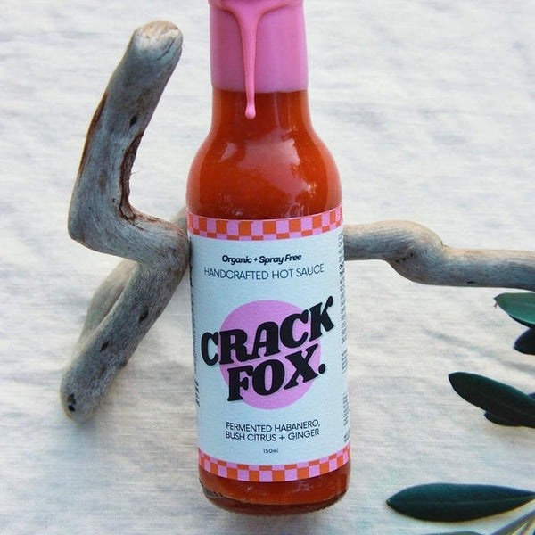 Crack Fox Hot Sauce: Lacto Fermented Habanero - Bush Citrus and Ginger