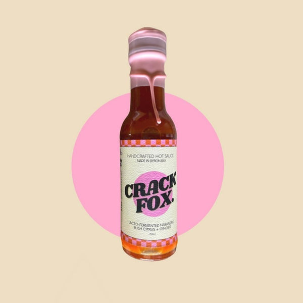 Crack Fox Hot Sauce: Lacto Fermented Habanero - Bush Citrus and Ginger