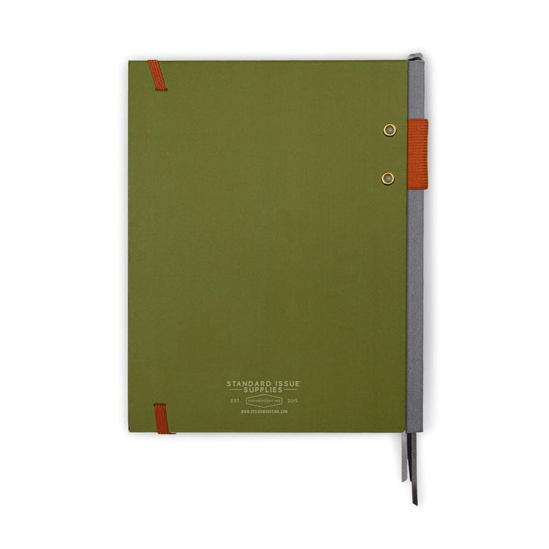 Designworks Ink: Standard Issue Planner Notebook - Army Green & Chili