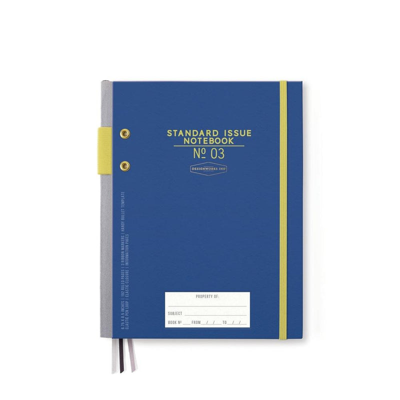 Designworks Ink: Standard Issue Planner Notebook - Cobalt & Citron