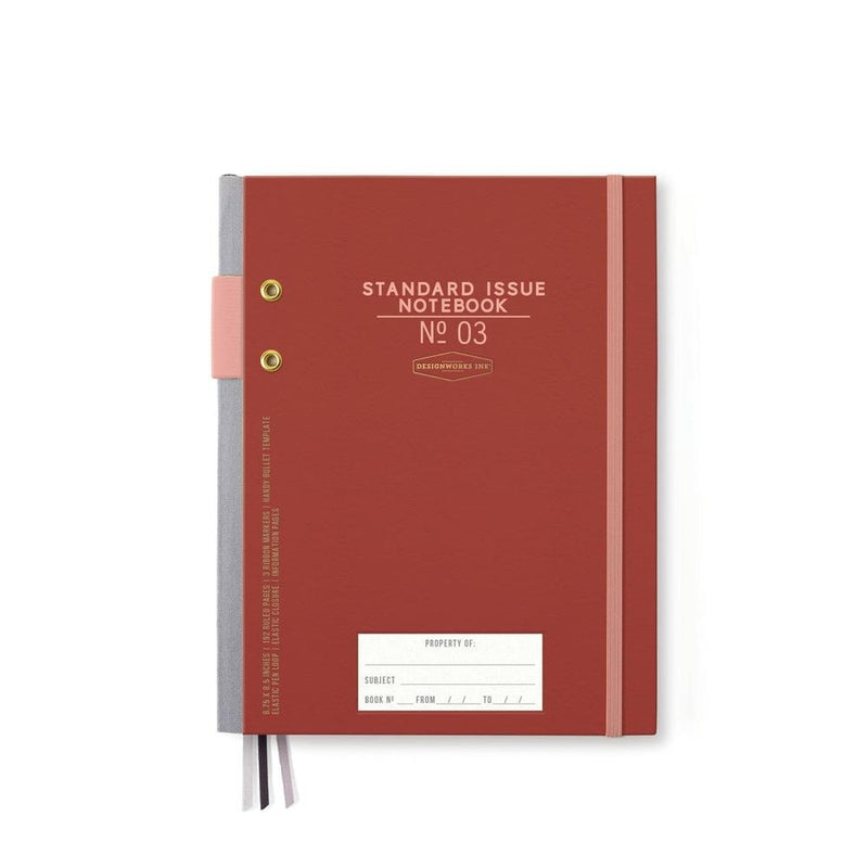 Designworks Ink: Standard Issue Planner Notebook - Rosewood & Blush