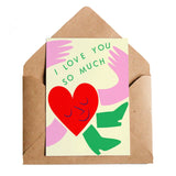 Lottie Hall Studio: Greeting Card - Love You Heart