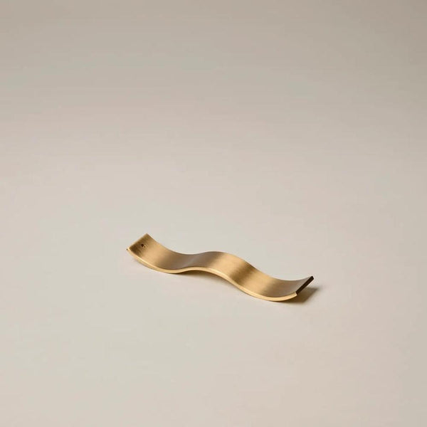 Gentle Habits: Brass Wave Incense Holder