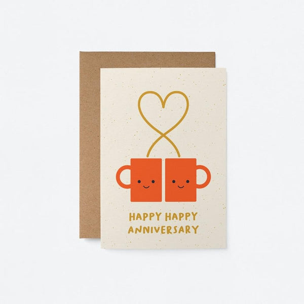 Graphic Factory: Greeting Card - Happy Anniversary Heart