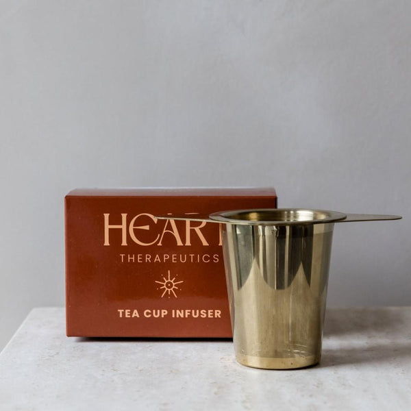 Heart Therapeutics: Premium Gold Tea Cup Infusers