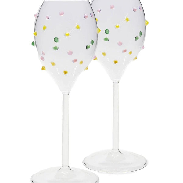 Kip & Co: Smartie Partie Champagne Glass 2P Set