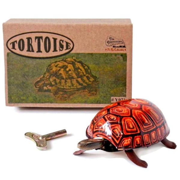 Knox & Floyd: Tin Walking Tortoise Yellow