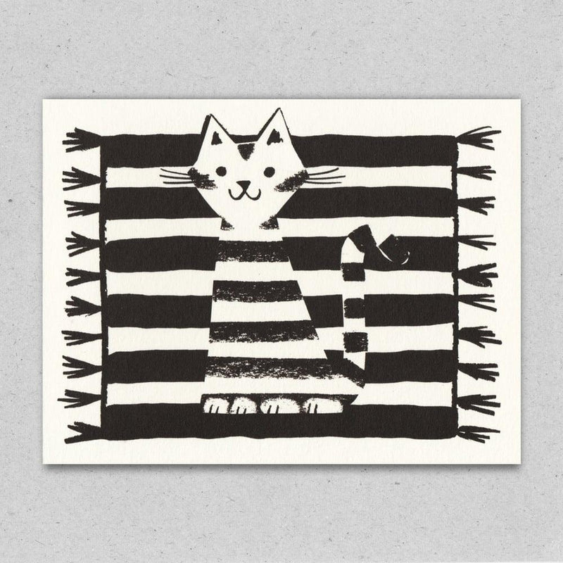 Lisa Jones Studio: Kilim Cat Card