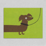 Lisa Jones Studio: Sausage Dog Card