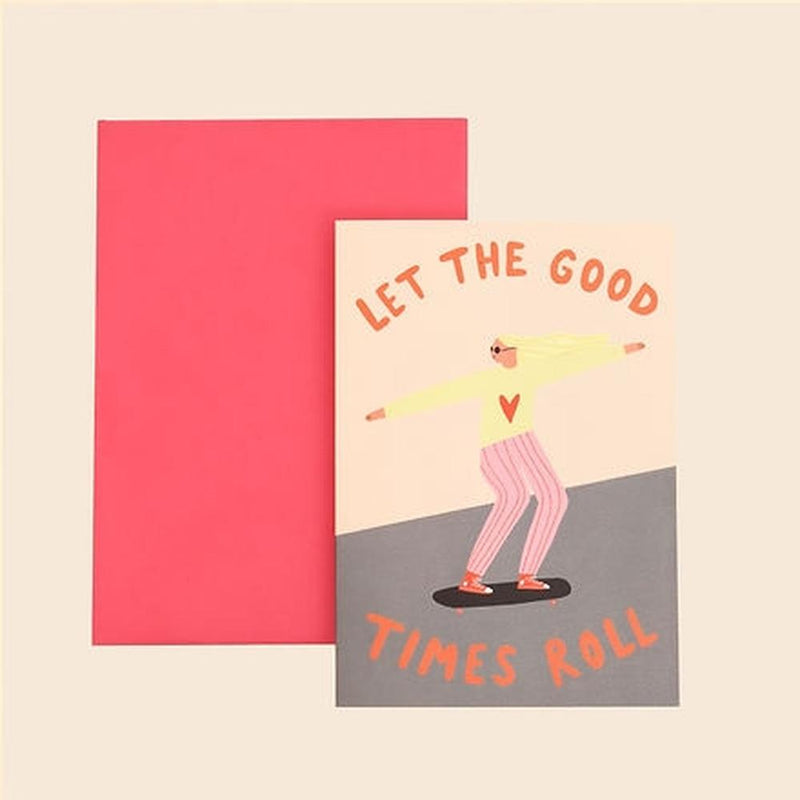 Little Black Cat: Let The Good Times Roll Greeting Card - Birthday Card