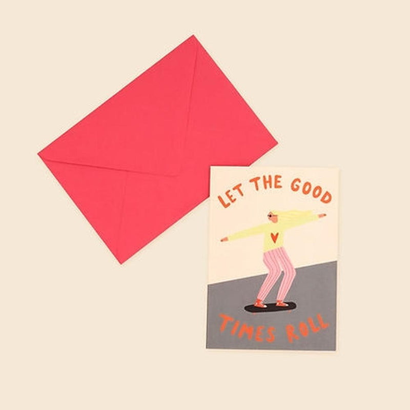 Little Black Cat: Let The Good Times Roll Greeting Card - Birthday Card