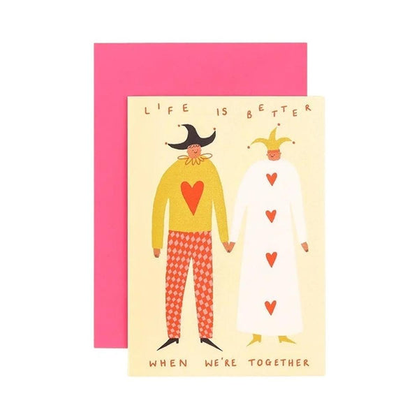 Little Black Cat: Life Is Better When We're Together Love Card