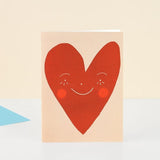 Little Black Cat: Wonky Heart Love Card