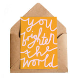 Lottie Hall Studio: Greeting Card - Brighten the World