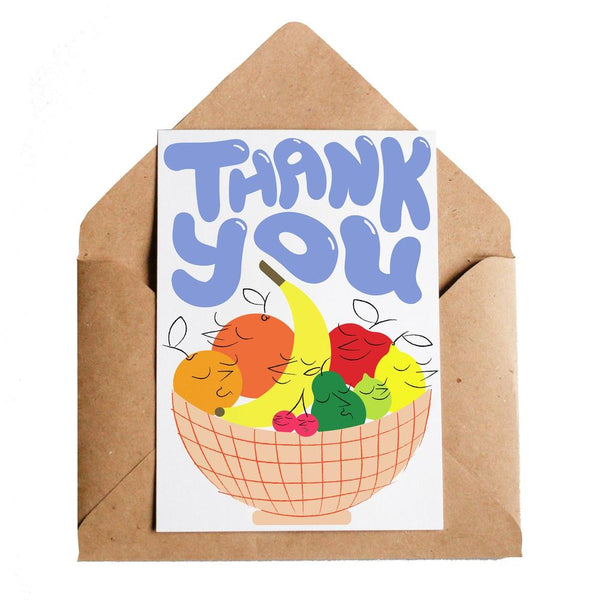 Lottie Hall Studio: Greeting Card - Thank You Fruit