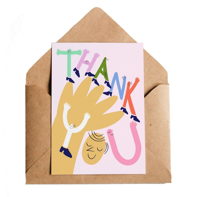 Lottie Hall Studio: Greeting Card - Thankfully You Wave