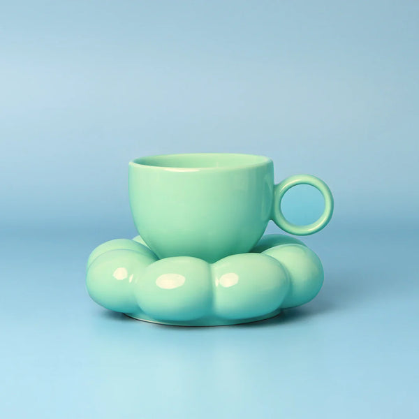 Sage & Cooper: Lottie Mug & Saucer - Blue