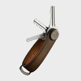 Orbitkey: Crazy-Horse Key Organiser - Chestnut Brown/Brown