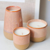 Paddywax: Kin Glazed Ceramic Candle - Pink Opal & Persimmon 3.5oz