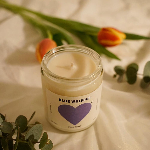 Pink Mint: Blue Whisper Soy Candle