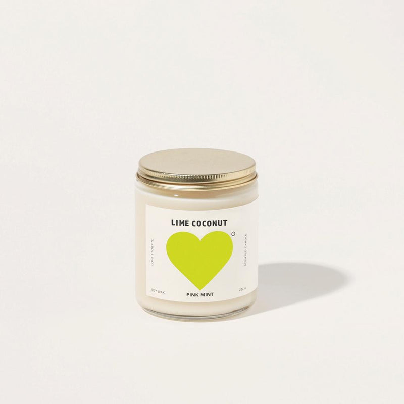 Pink Mint: Lime Coconut Soy Candle