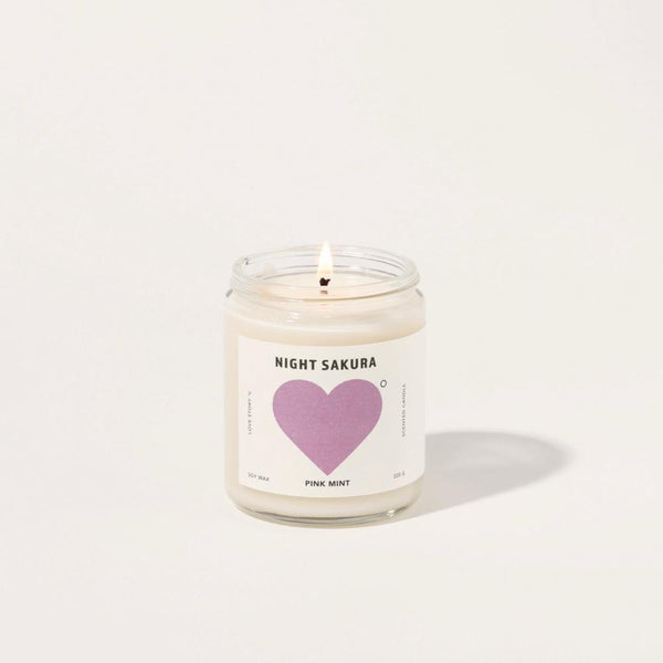 Pink Mint: Night Sakura Soy Candle