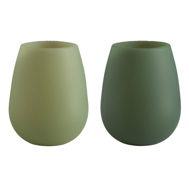 Porter Green: Fegg Unbrekable Silicone Tumblers - Sage + Olive