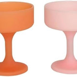 Porter Green: Mecc Unbreakable Silicone Cocktail Glasses - Peach + Petal