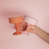 Porter Green: Mecc Unbreakable Silicone Cocktail Glasses - Peach + Petal