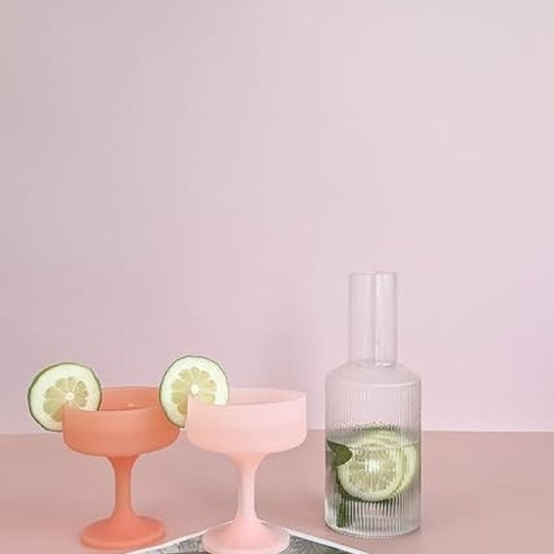 Porter Green: Mecc Unbreakable Silicone Cocktail Glasses - Peach + Petal