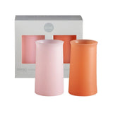 Porter Green: Stegg Unbreakable Silicone Highball Glasses - Peach & Petal (Calais)