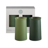 Porter Green: Stegg Unbreakable Silicone Highball Glasses - Sage + Olive (Markham)