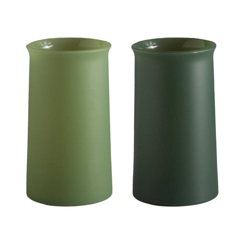 Porter Green: Stegg Unbreakable Silicone Highball Glasses - Sage + Olive (Markham)