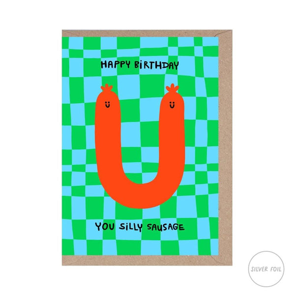 Rumble Cards: Happy Birthday You Silly Sausage - Cute - Birthday Card