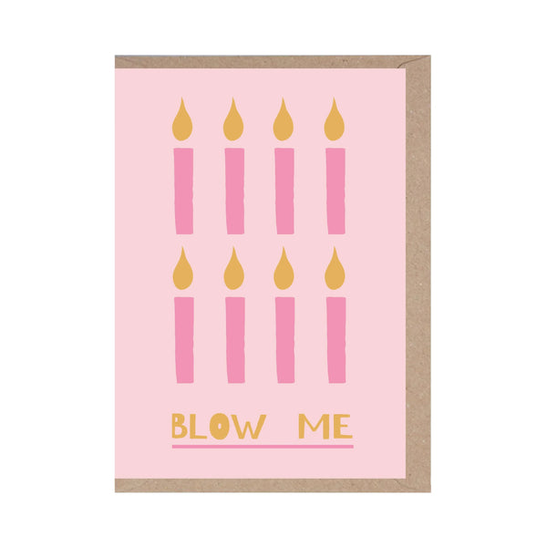 Rumble Cards: Blow Me - Birthday Candles - Funny - Rude - Birthday Card