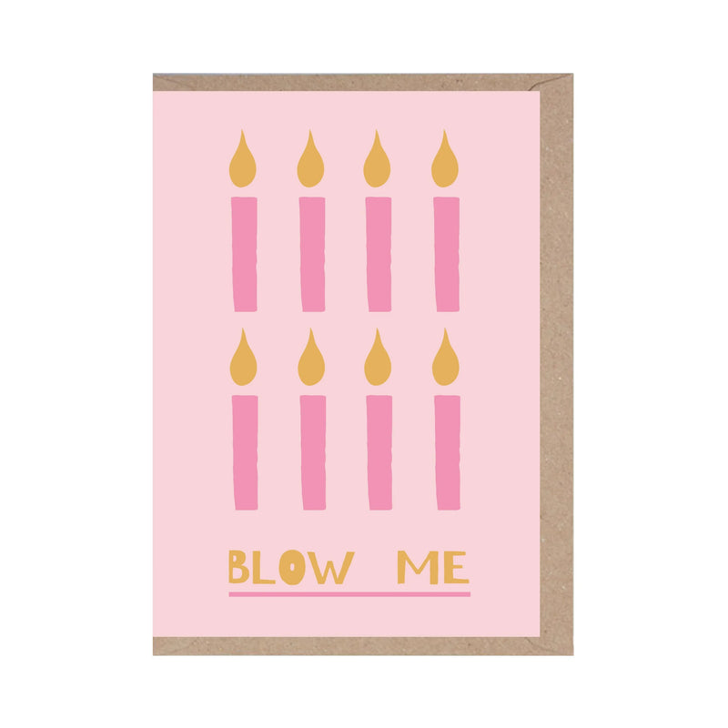 Rumble Cards: Blow Me - Birthday Candles - Funny - Rude - Birthday Card