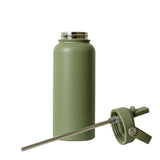 Sage & Cooper: Insulated 1L Drink Bottle - Olive