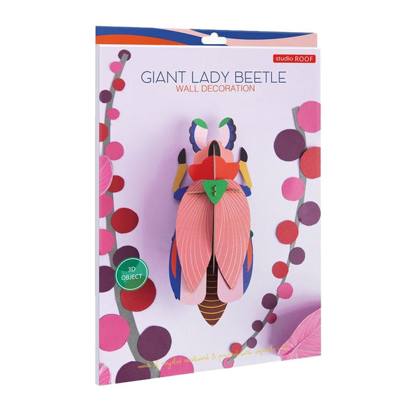 Studio Roof: Wall Art Beetles (A4) - Lady Beetle