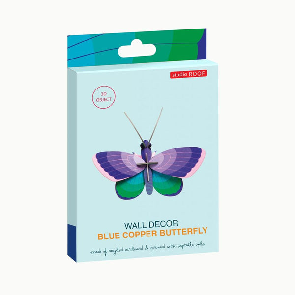 Studio Roof: Wall Art Butterflies (B7) - Blue Copper Butterfly