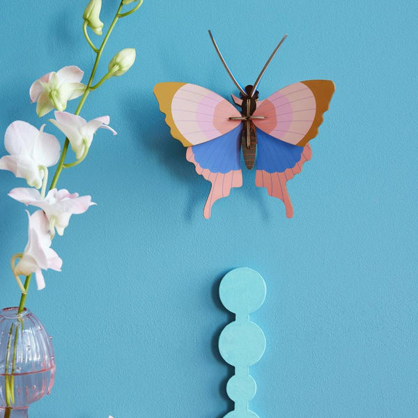 Studio Roof: Wall Art Butterflies (B7) - Gold Rim Butterfly