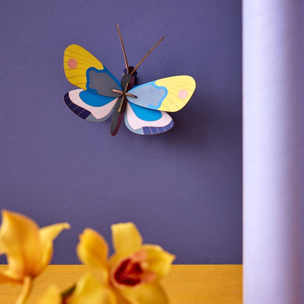 Studio Roof: Wall Art Butterflies (B7) - Yellow Monarch Butterfly