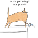 Sunpatch Society: Birthday Card - Lets Go Wild Cat Birthday