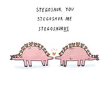 Sunpatch Society: Greeting Card - Stegosaurus Love