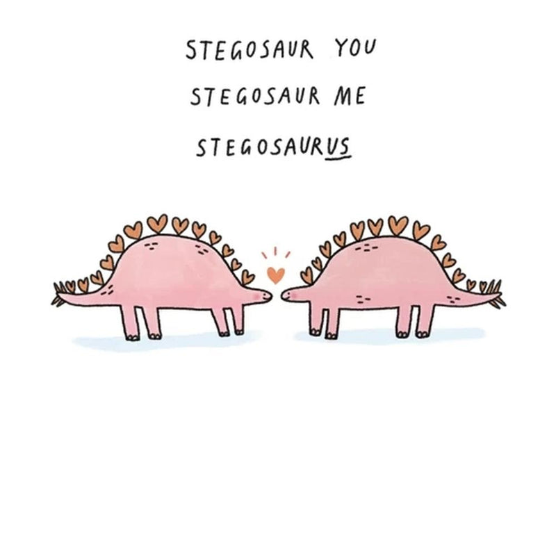 Sunpatch Society: Greeting Card - Stegosaurus Love