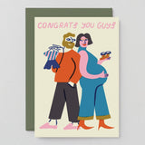 Wrap: Congrats You Guys Greetings Card