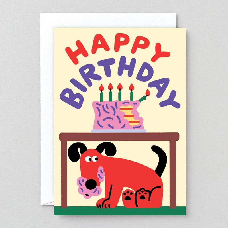 Wrap: Happy Birthday Dog Ate The Cake Greetings Card