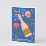 Wrap: Hooray Champagne Greetings Card