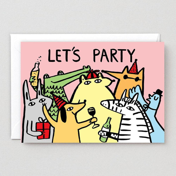 Wrap: Lets Party Greetings Card