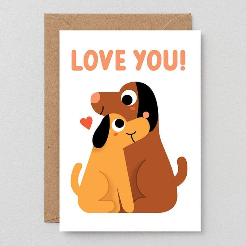 Wrap: Love You Dogs Greetings Card